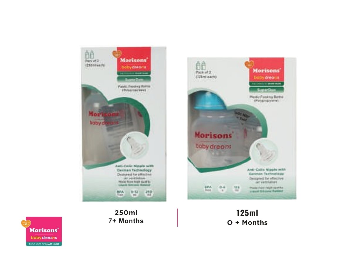 SuperDuo Regular PP Feeding Bottle (PACK OF 2)
